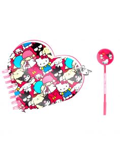 Set diario + boligrafo Friends Hello Kitty de KARACTERMANIA - 1