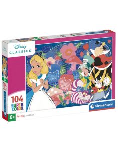 Puzzle Alicia en el Pais de las Maravillas Disney 104pzs de CLEMENTONI - 1