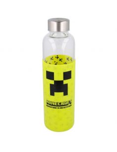 Botella cristal Minecraft funda silicona 585ml de STOR - 1