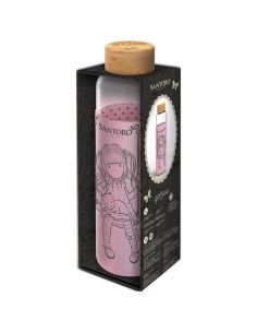 Botella cristal Gorjuss funda silicona 585ml de STOR - 1