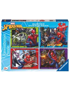 Puzzle Spiderman Marvel 4x100pzs de RAVENSBURGER - 1