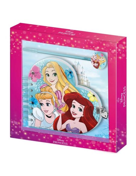 Set diario + boligrafo Princesas Disney de KARACTERMANIA