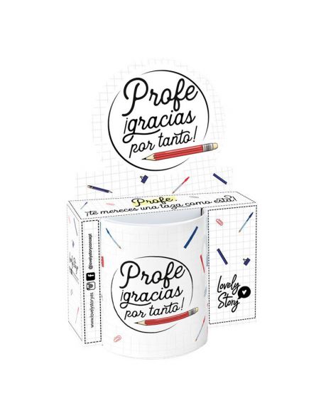 Taza - Profe Gracias Por Tanto 330ml de LOVELY STORY - 1